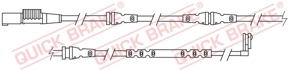 QUICK BRAKE Сигнализатор, износ тормозных колодок WS 0327 A